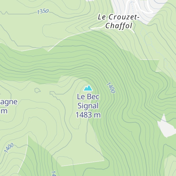 Map of Le Bec Signal
