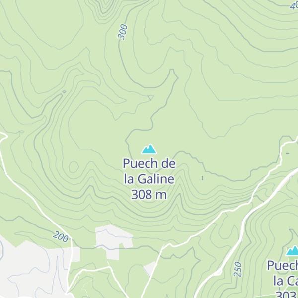 Map of Puech de la Galine