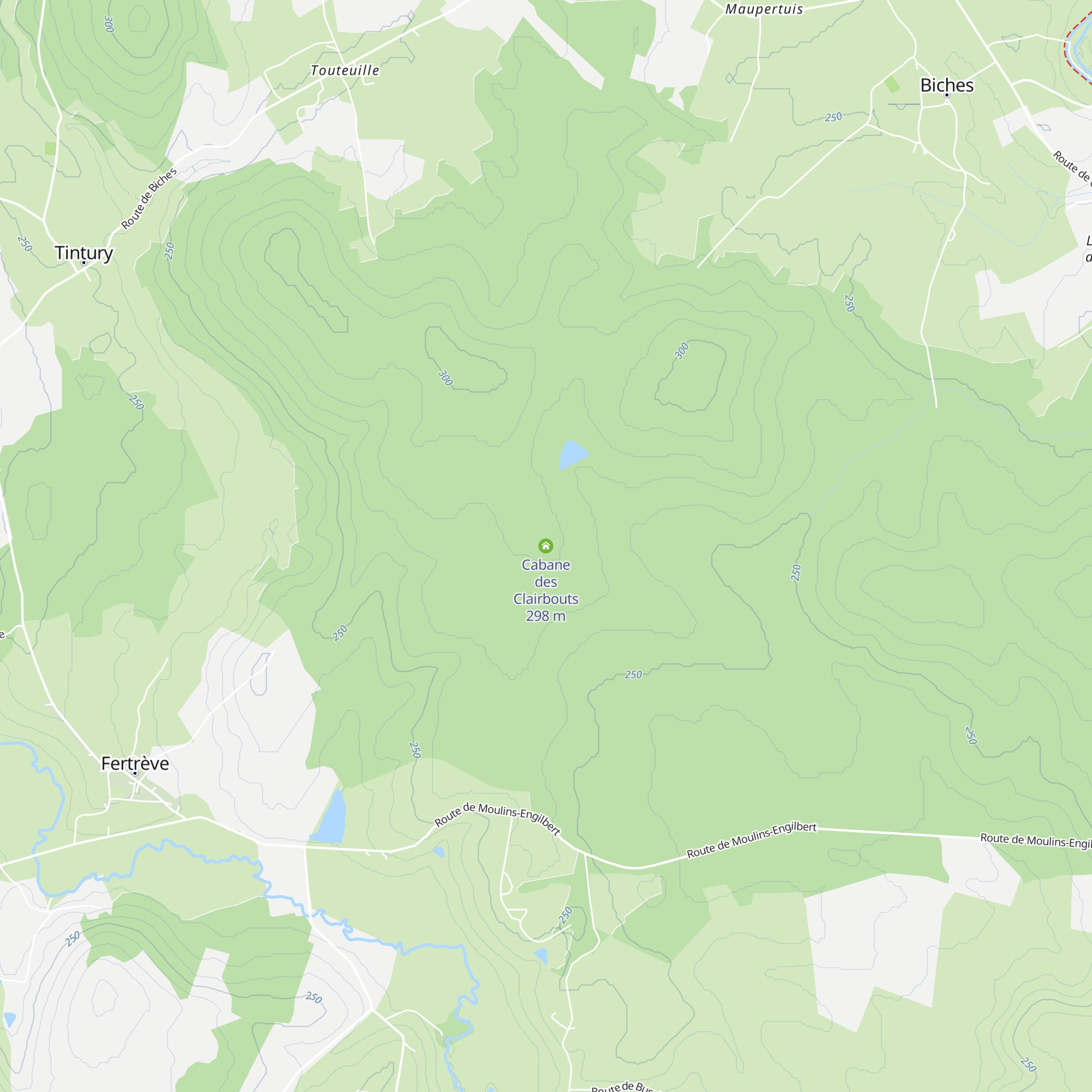 Cabane des Clairbouts map