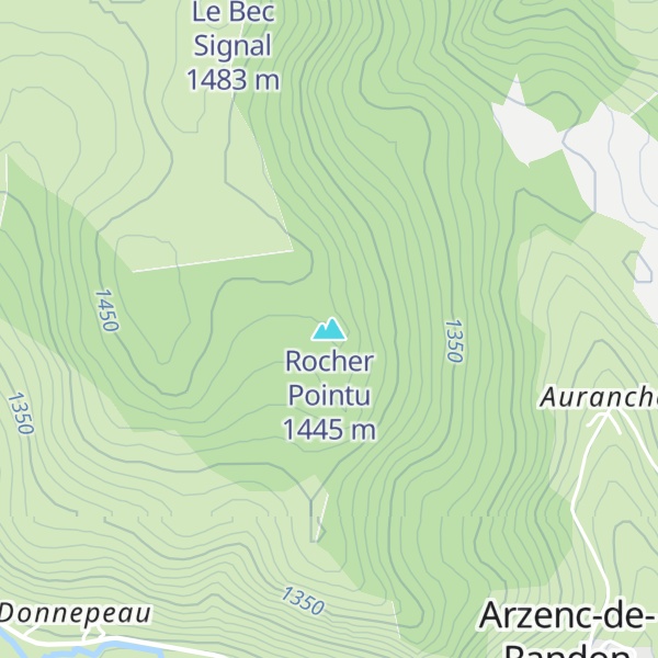 Map of Rocher Pointu