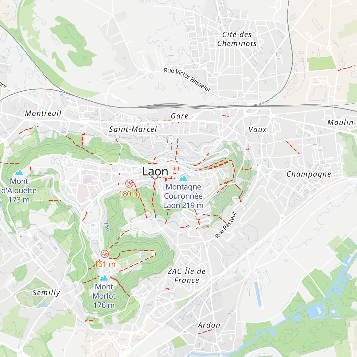 Office de tourisme du Pays de Laon map