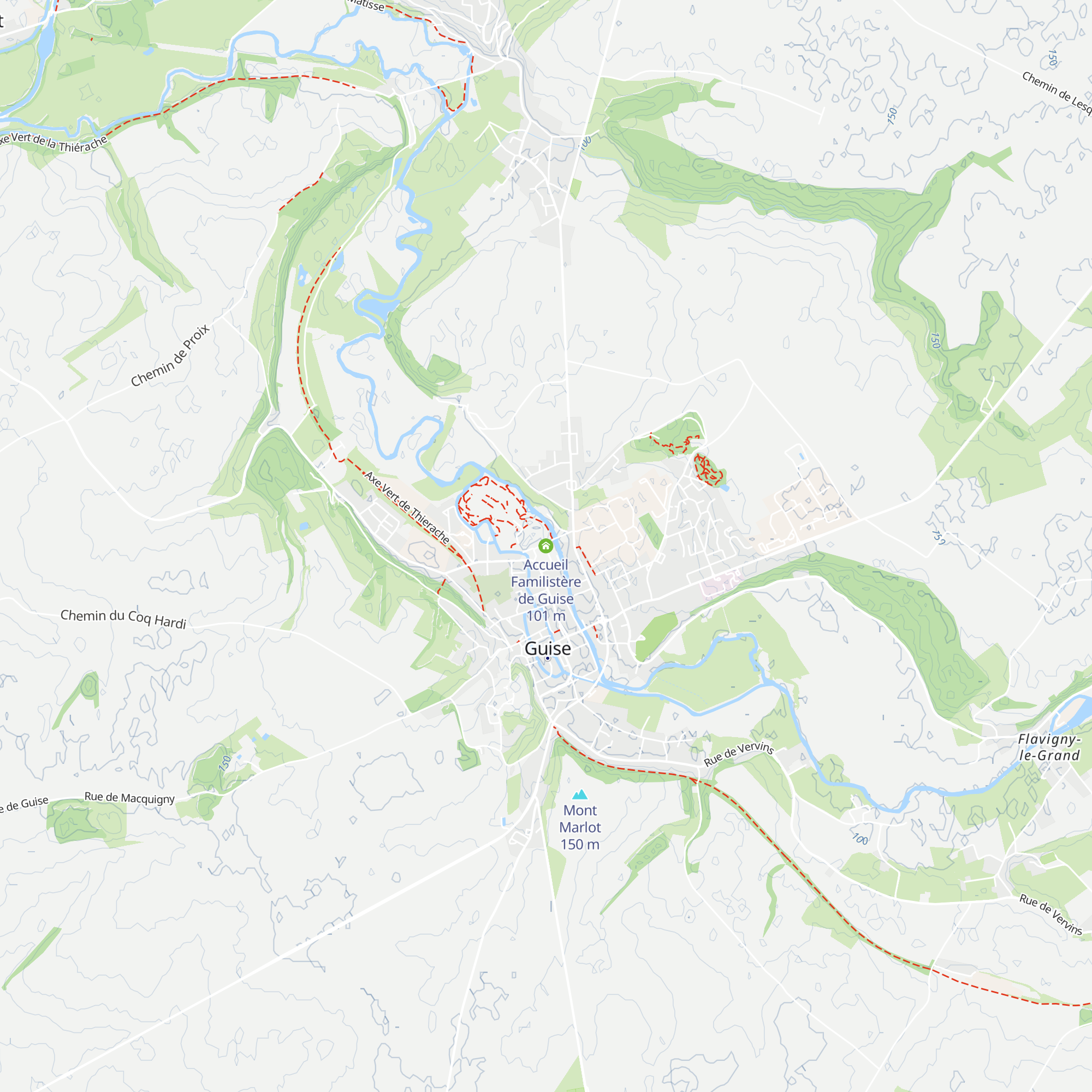 Accueil Familistère de Guise map