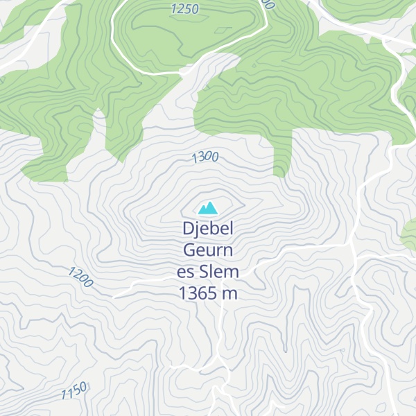 Map of Djebel Geurn es Slem
