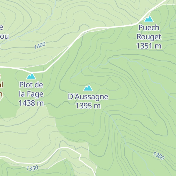 Map of D'Aussagne