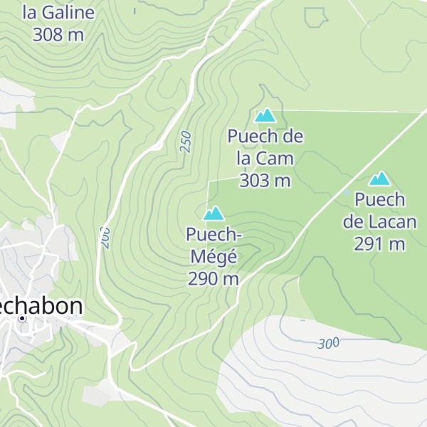 Map of Puech-Mégé