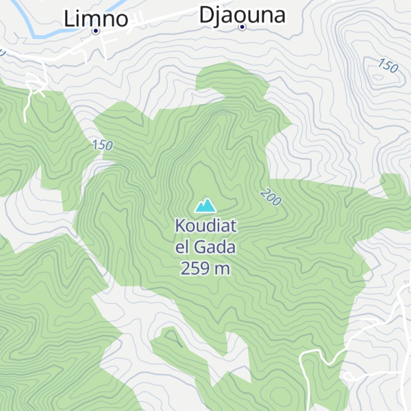 Map of Koudiat el Gada