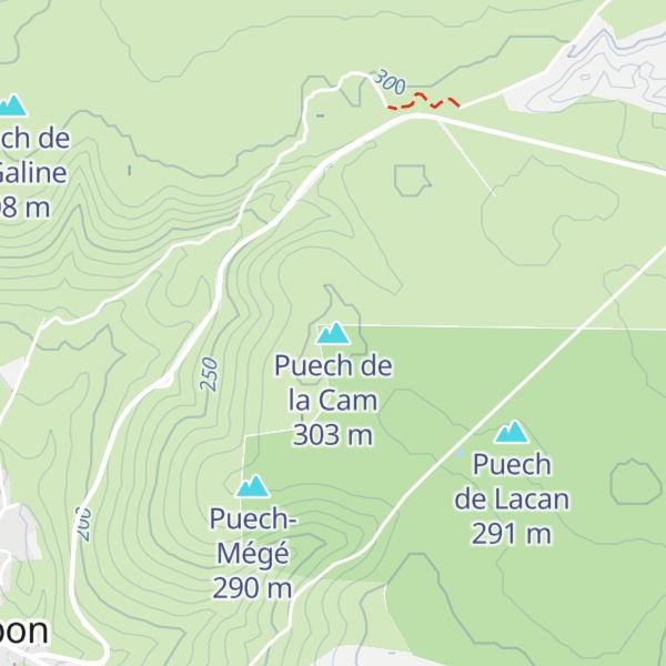 Map of Puech de la Cam