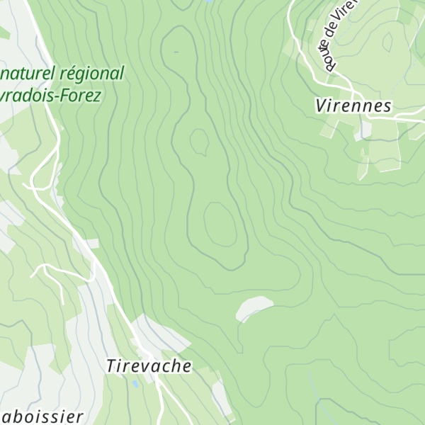 Map of Mont de Tirevache