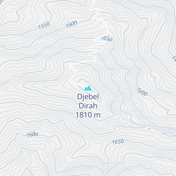 Map of Djebel Dirah
