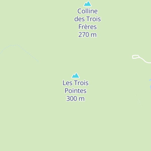 Map of Les Trois Pointes
