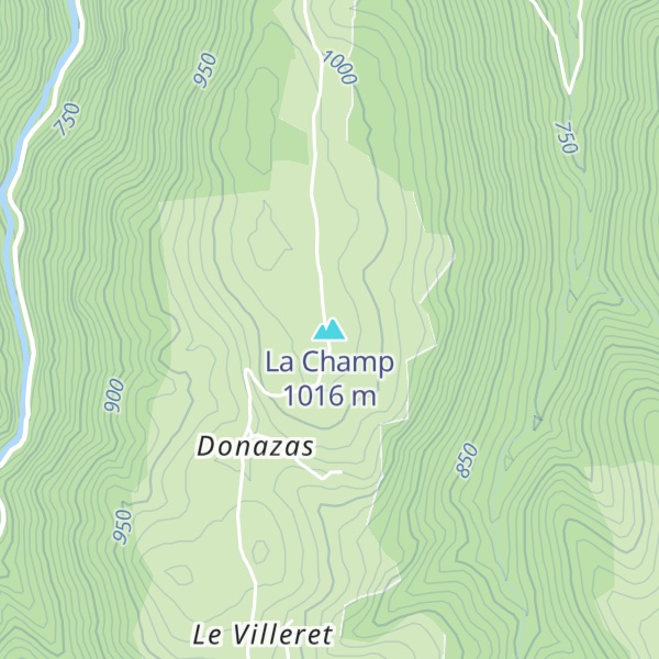 Map of La Champ
