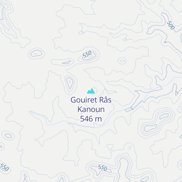 Map of Gouiret Râs Kanoun