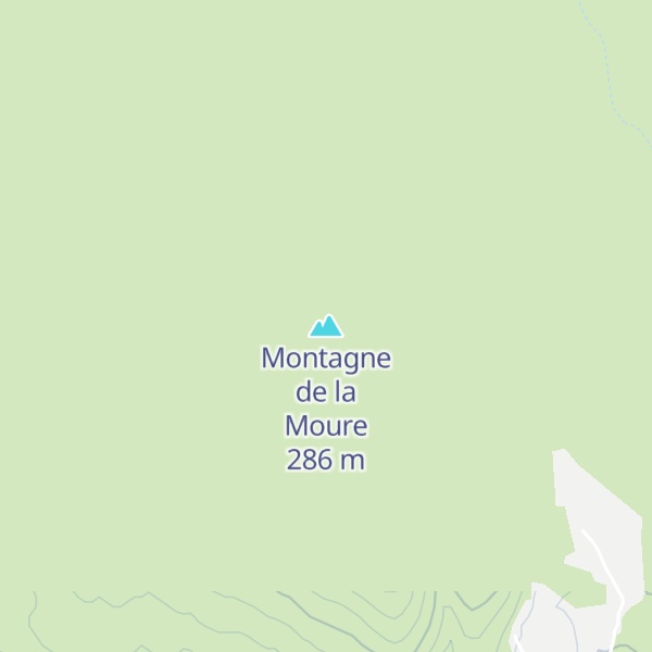Map of Montagne de la Moure