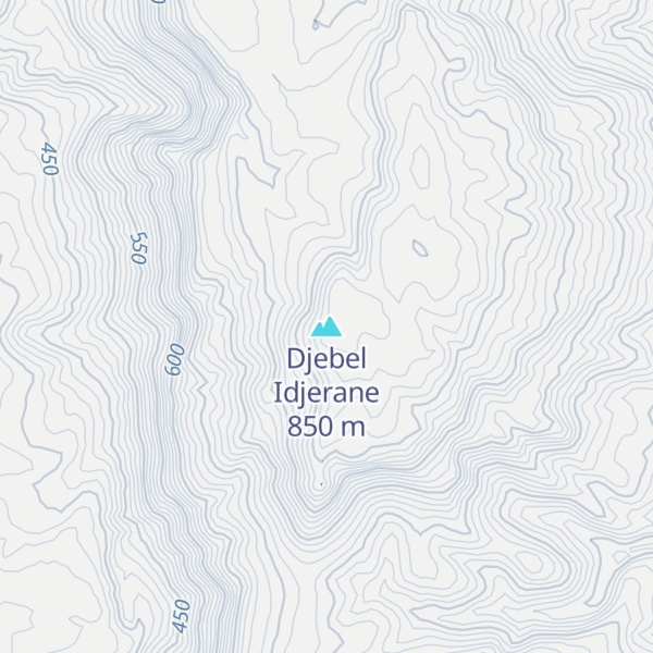 Map of Djebel Idjerane
