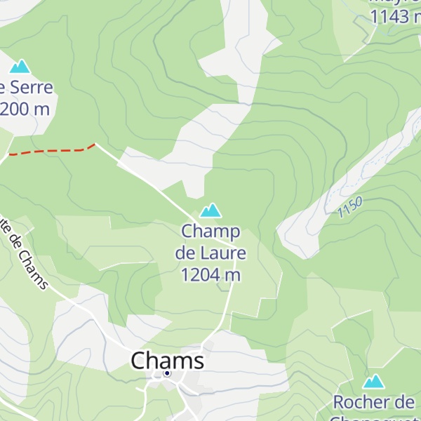 Map of Champ de Laure