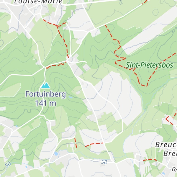 Map of Kanarieberg - Mont Canarie