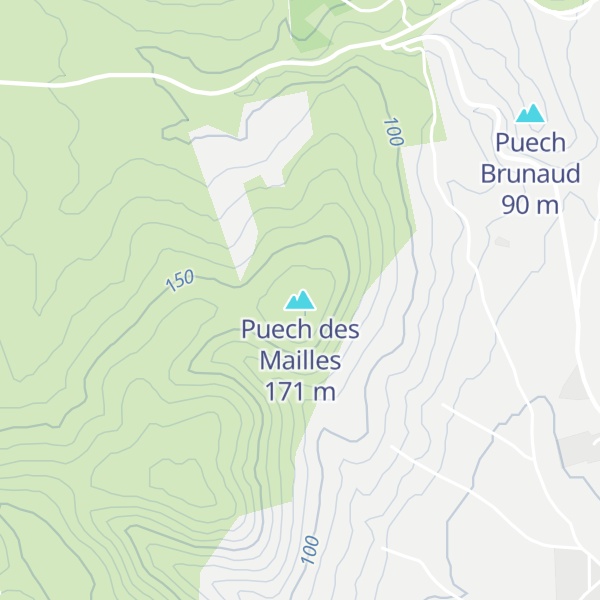 Map of Puech des Mailles