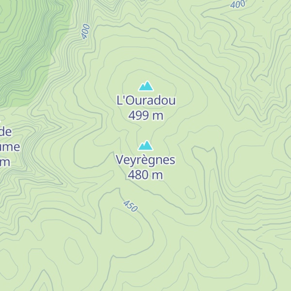Map of Veyrègnes