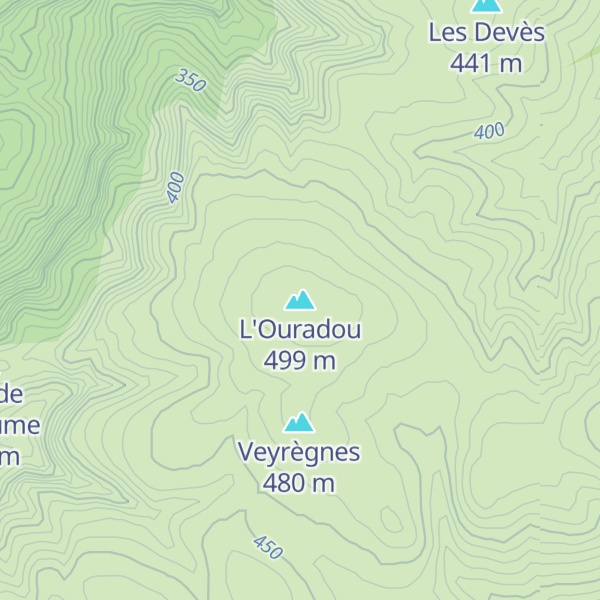 Map of L'Ouradou