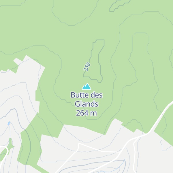 Map of Butte des Glands