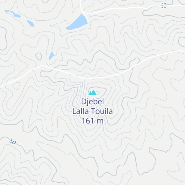 Map of Djebel Lalla Touila