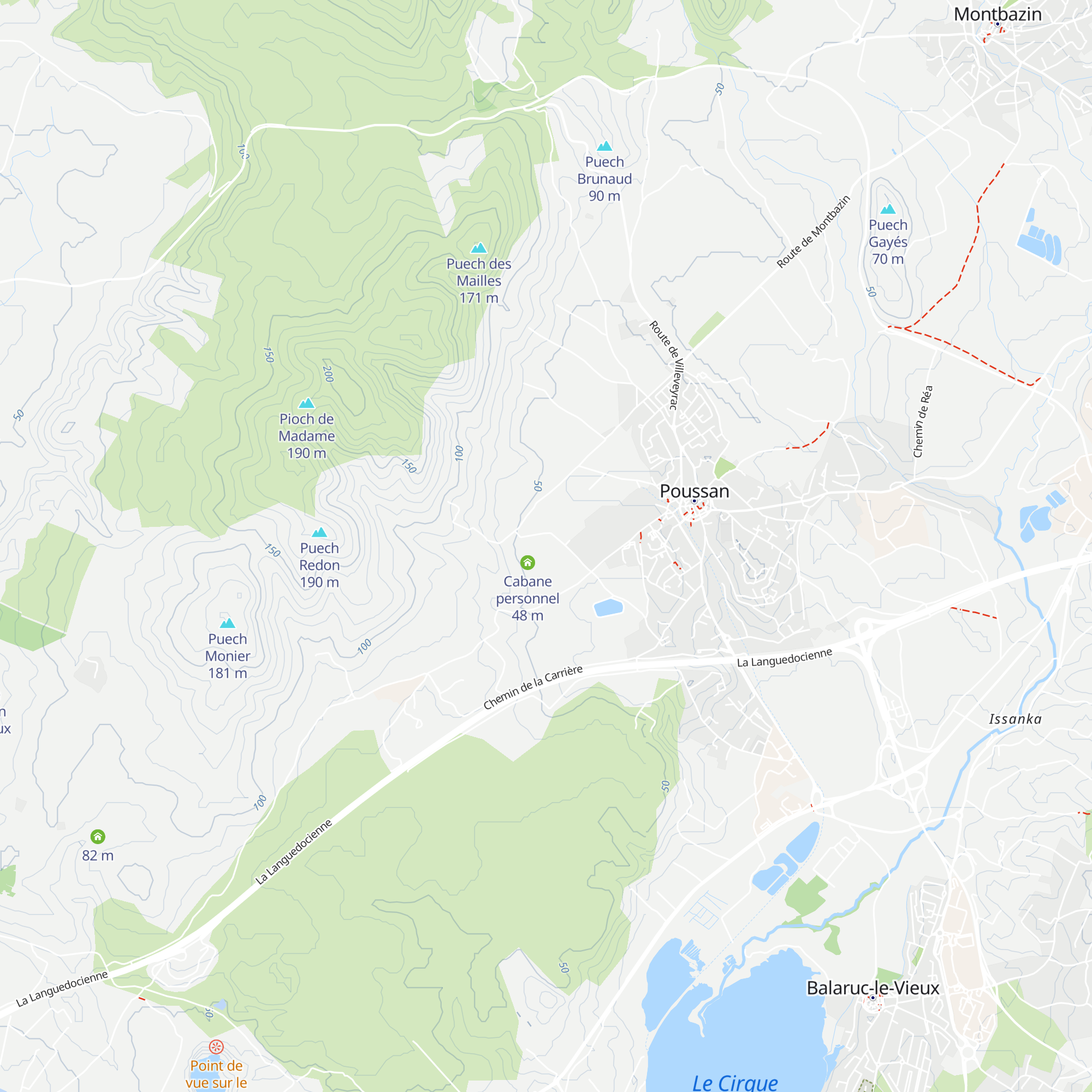 Cabane personnel map