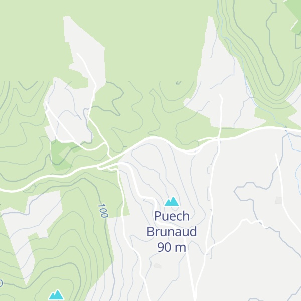 Map of La Montagnette