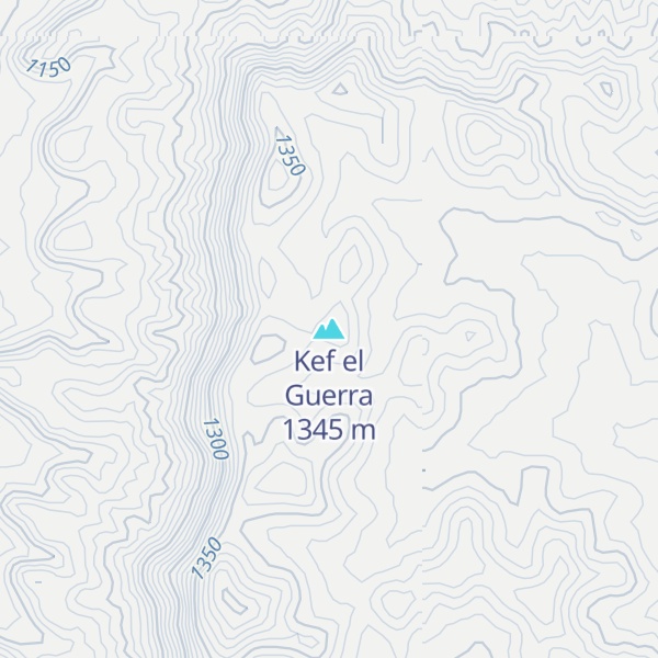 Map of Kef el Guerra