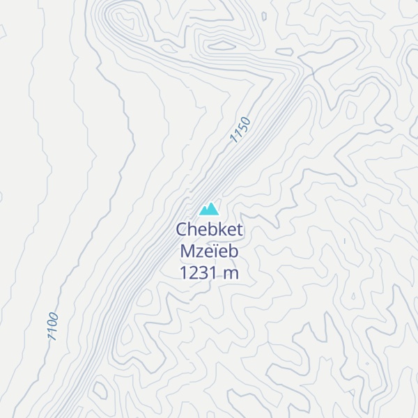 Map of Chebket Mzeïeb