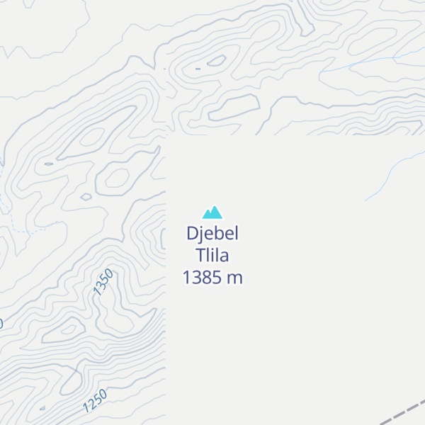 Map of Djebel Tlila