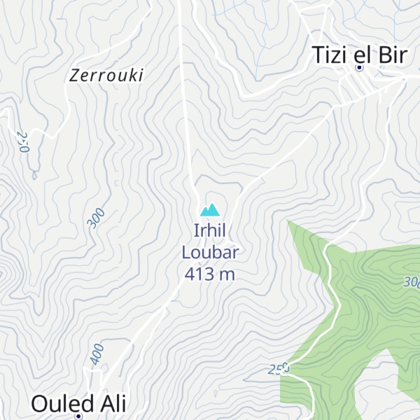 Map of Irhil Loubar