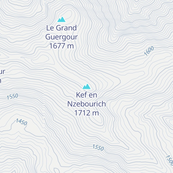 Map of Kef en Nzebourich