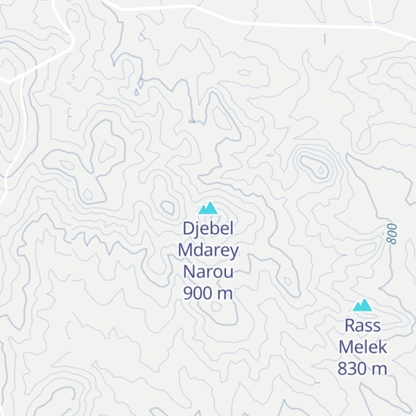 Map of Djebel Mdarey Narou