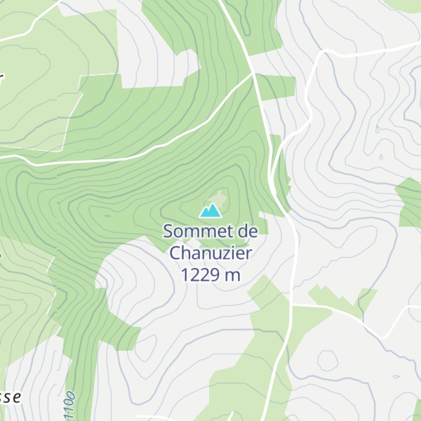 Map of Sommet de Chanuzier