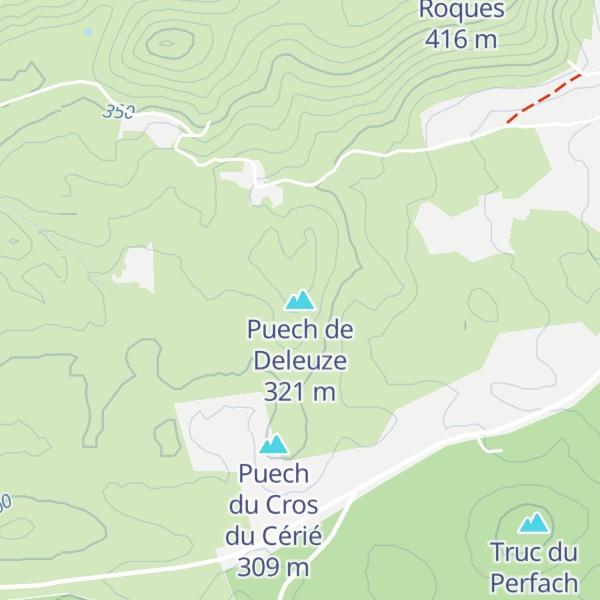 Map of Puech de Deleuze