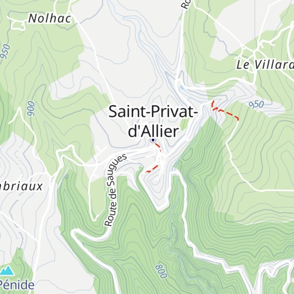 Map of Gîte d'étape Un escargot dans sa coquille