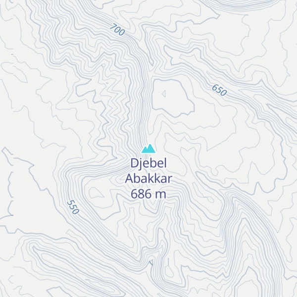 Map of Djebel Abakkar