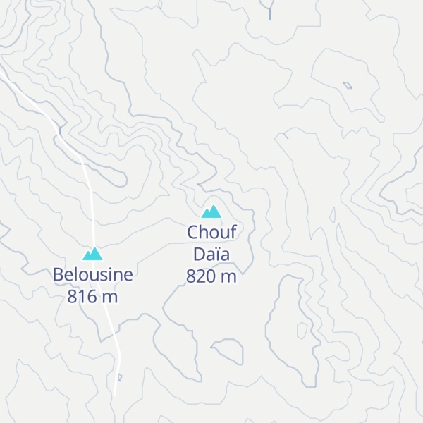 Map of Chouf Daïa