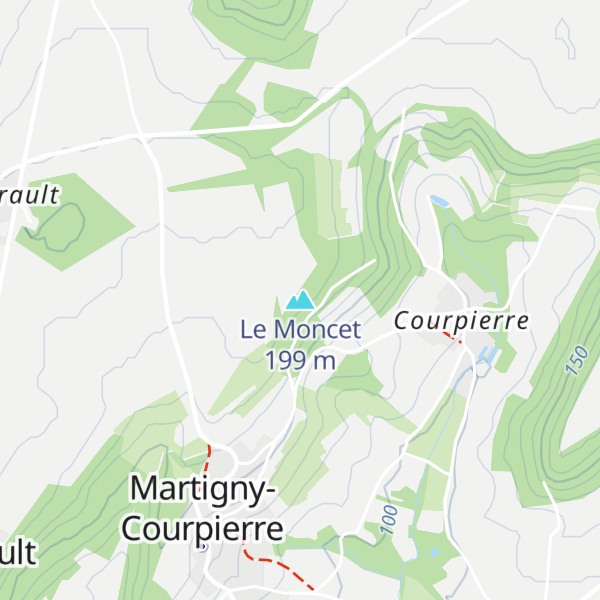 Map of Le Moncet
