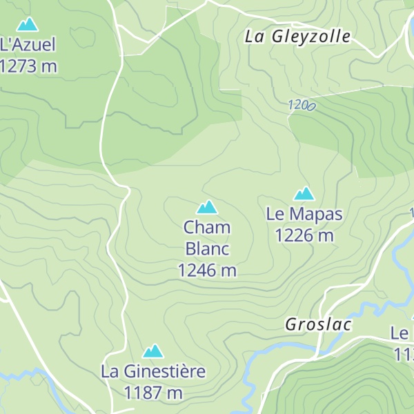 Map of Cham Blanc
