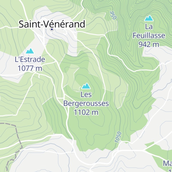 Map of Les Bergerousses