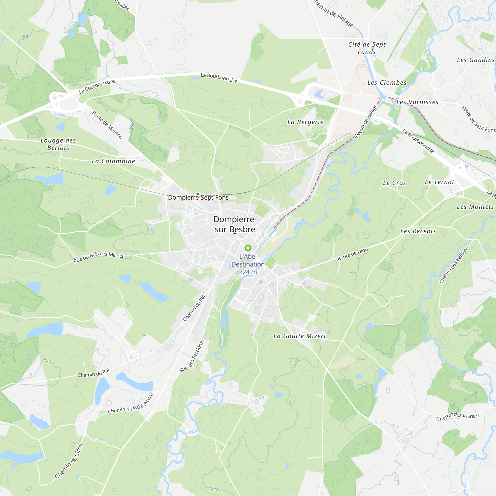 L'Abel Destination map