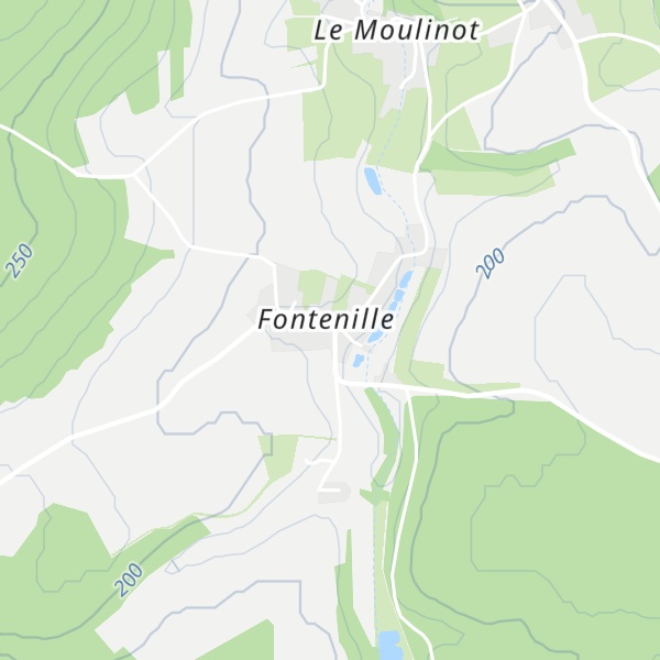 Map of Gîte de Fontenille