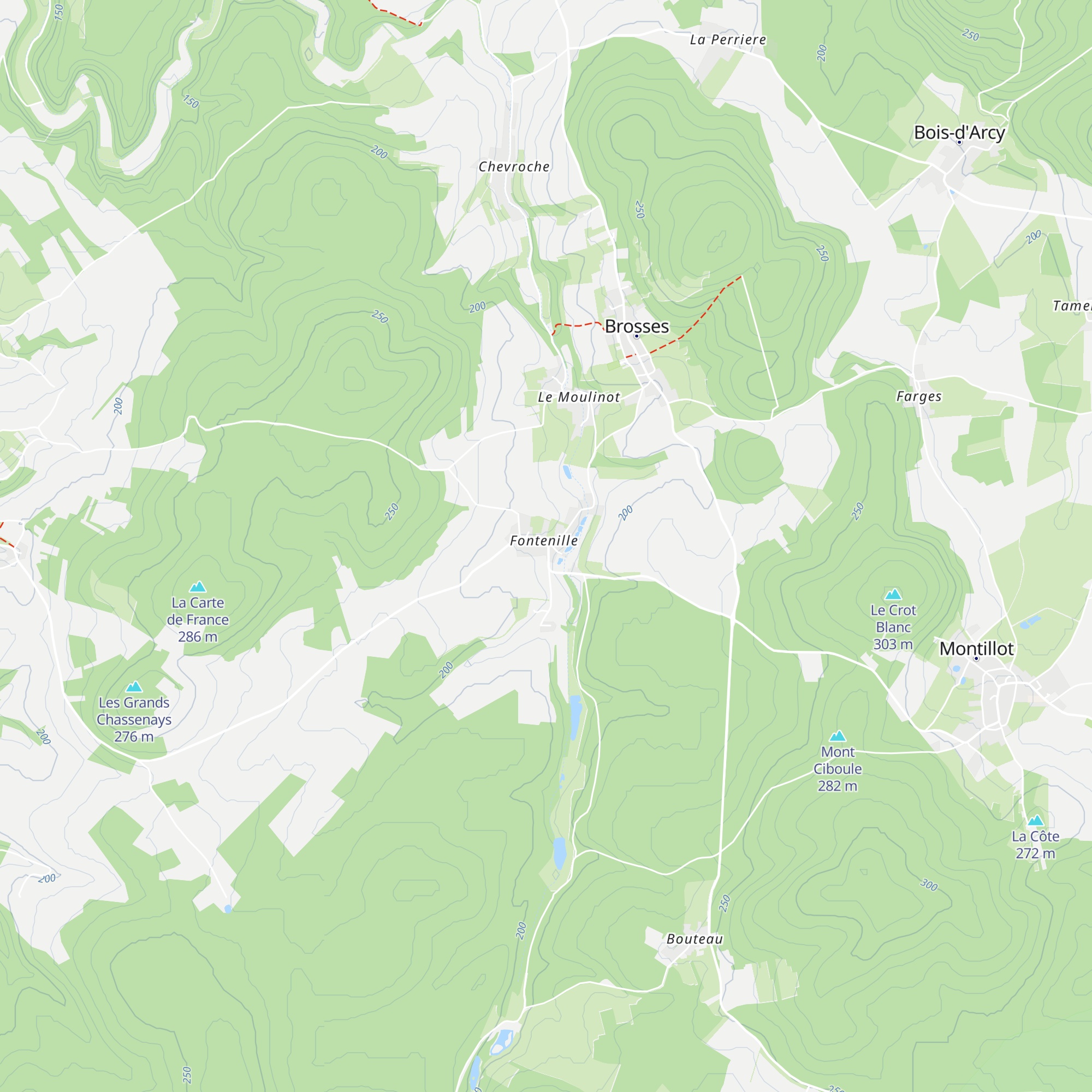Gîte de Fontenille map