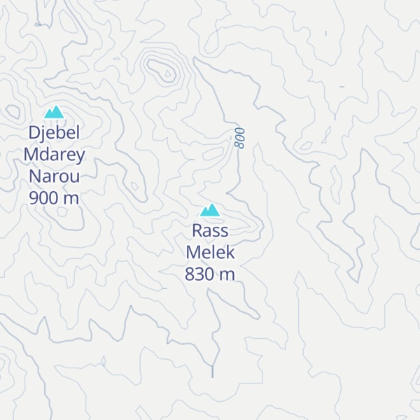Map of Rass Melek