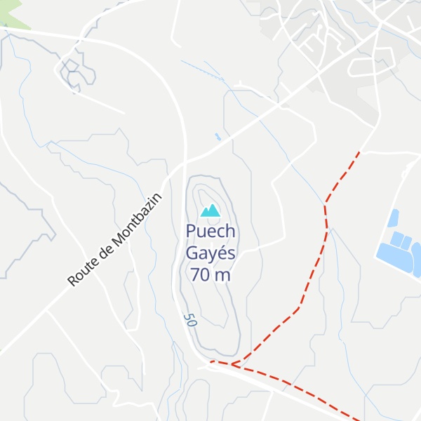 Map of Puech Gayés