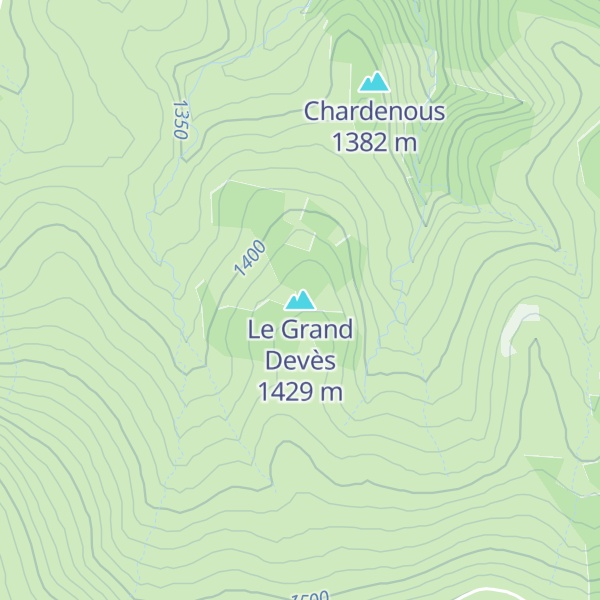 Map of Le Grand Devès