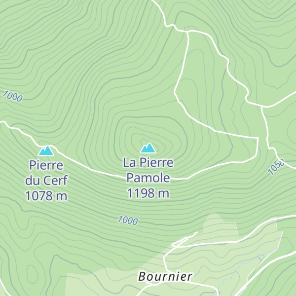 Map of La Pierre Pamole