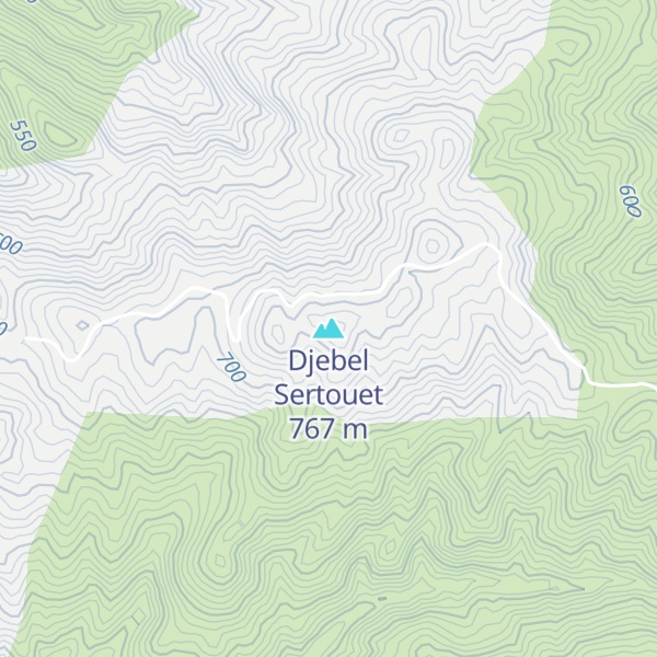 Map of Djebel Sertouet