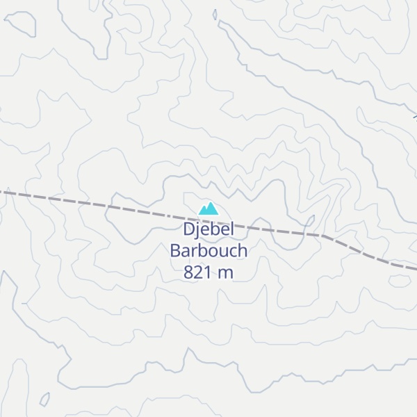 Map of Djebel Barbouch